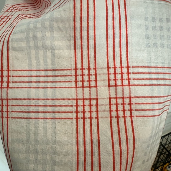 Men's Red and White Plaid Shirt - Picture 5 of 7